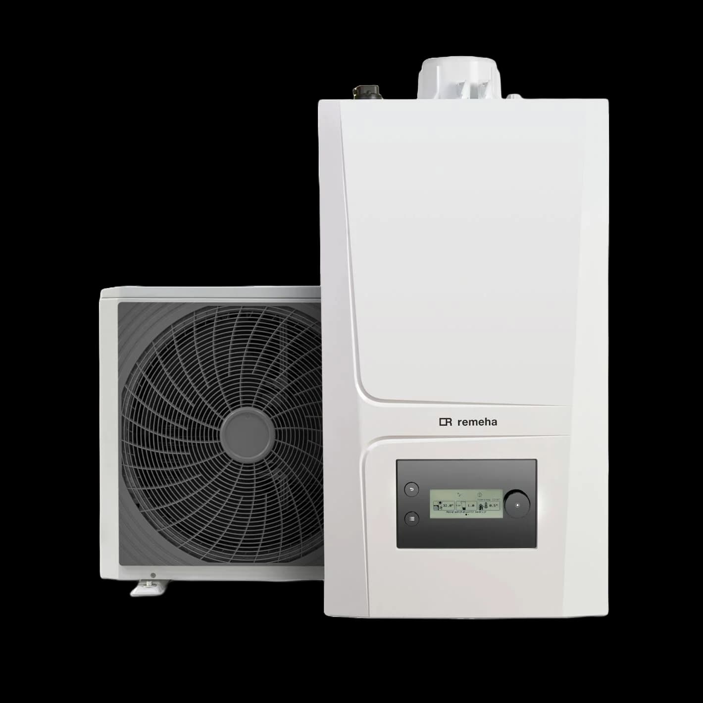Remeha Elga Ace All-in-one Hybride Warmtepomp 6kW met CW4 Ketel
