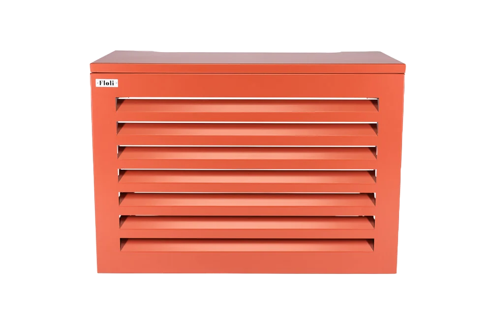 Buitenunit omkasting Aluminium rood maat M