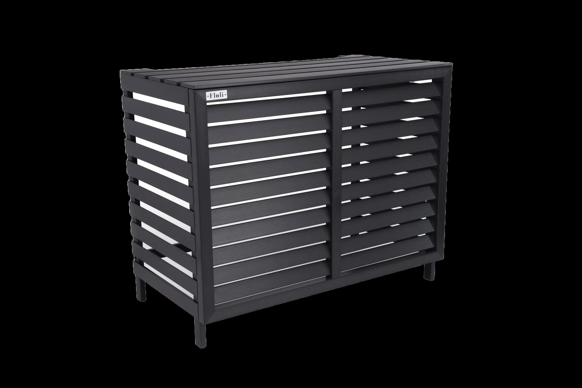 Buitenunit omkasting Kunststof zwart one size