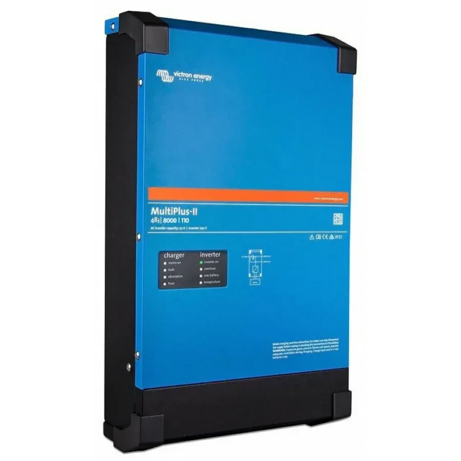 Blaucell 16kWh thuisbatterij met 1fase Victron energy MultiPlus-II 48/4k5/55 omvormer